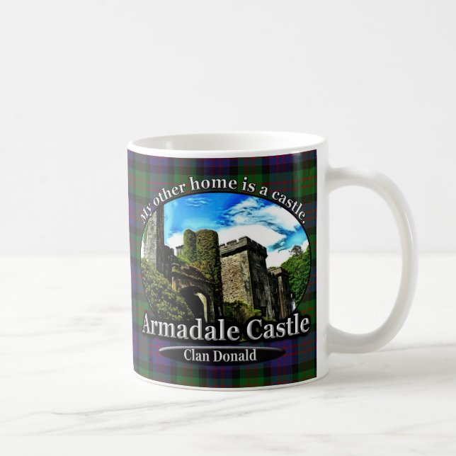Caneca De Café Clan Donald Armadale Castle Scotland (Direita)