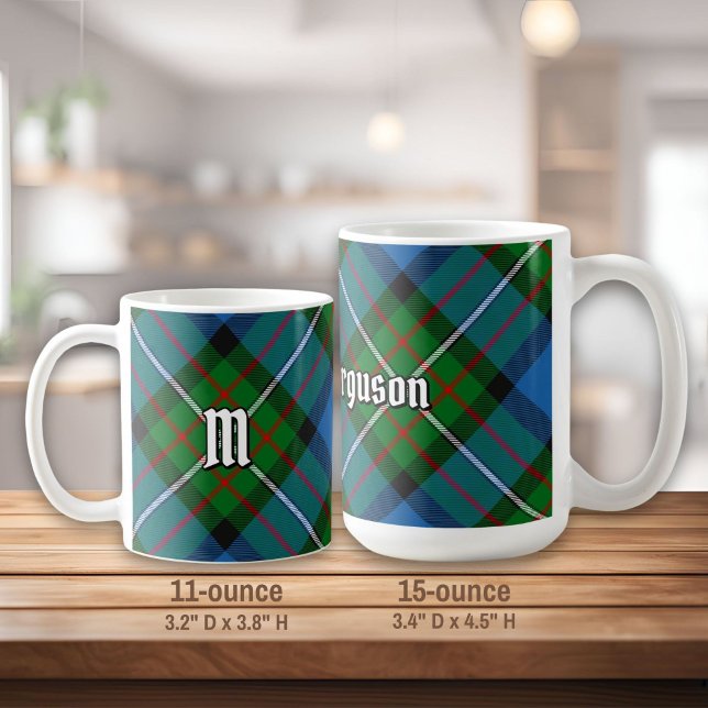 Caneca De Café Clan Ferguson Tartan Coffee Mug (Criador carregado)