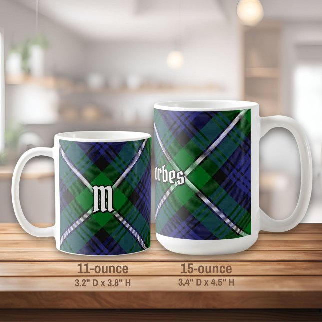Caneca De Café Clan Forbes Tartan (Criador carregado)