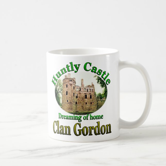 Caneca De Café Clan Gordon Dreaming de Home Huntly Castle (Direita)