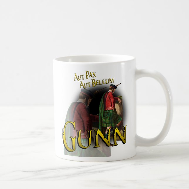 Caneca De Café Clan Gunn Old Scottish Mug (Direita)