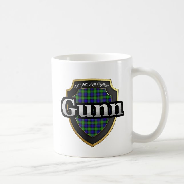 Caneca De Café Clan Gunn Scottish Dynasty Tartan Mugs Cups (Direita)