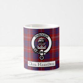 Caneca De Café Clan Hamilton Crest e Tartan II Coffee Mug