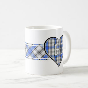 Caneca De Café Clan Hannay Tartan Heart