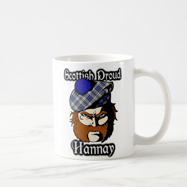 Caneca De Café Clan Hannay Tartan Scottish (Direita)