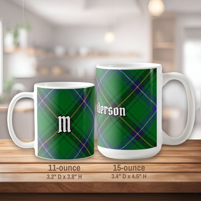 Caneca De Café Clan Henderson Tartan (Criador carregado)