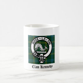 Caneca De Café Clan Kennedy Crest Tartan