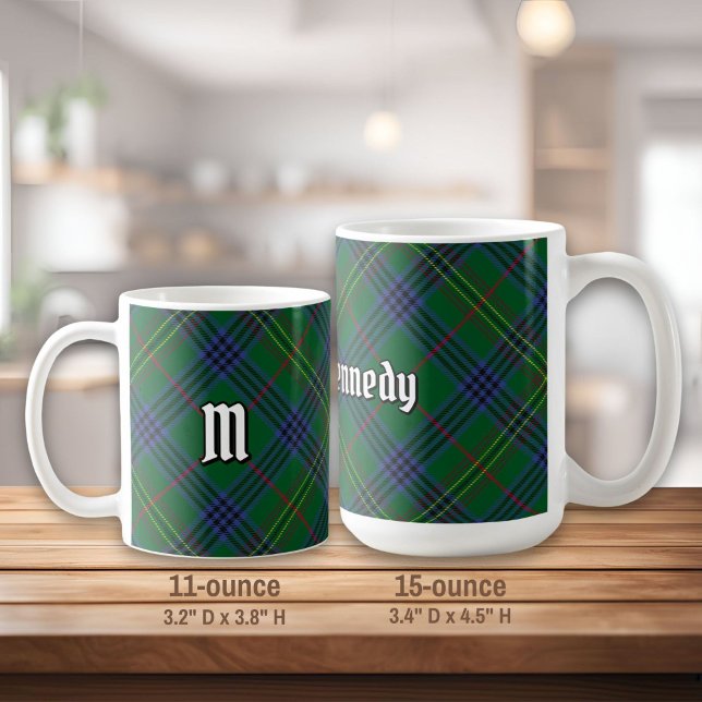 Caneca De Café Clan Kennedy Tartan (Criador carregado)