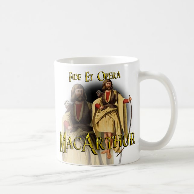 Caneca De Café Clan MacArthur Old Scottish Mug (Direita)