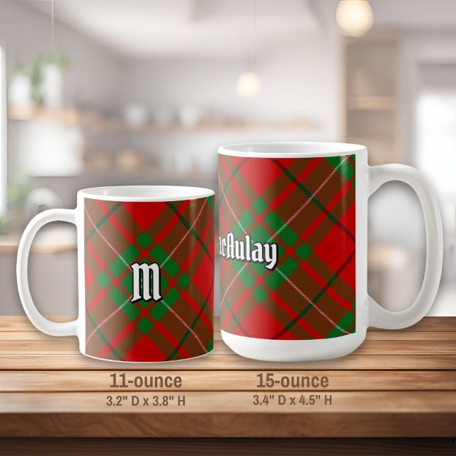 Caneca De Café Clan MacAulay Tartan Coffee Mug (Criador carregado)
