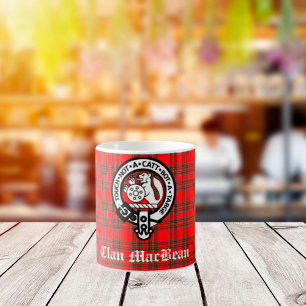 Caneca De Café Clan MacBean Crest Crachá e Tartan