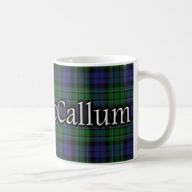 Caneca De Café Clan MacCallum Classic Tartan Escocês (Direita)