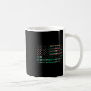 Caneca De Café Clan Macfarlane Caça Escocesa De Tartan Us Flag Sc