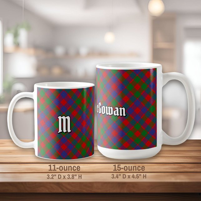 Caneca De Café Clan MacGowan Tartan (Criador carregado)