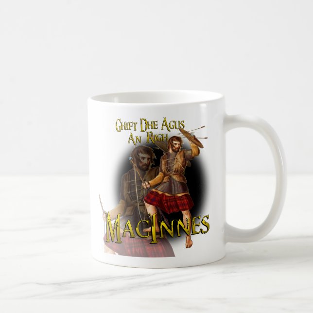Caneca De Café Clan MacInnes Scottish Dynasty Tartan Mugs (Direita)