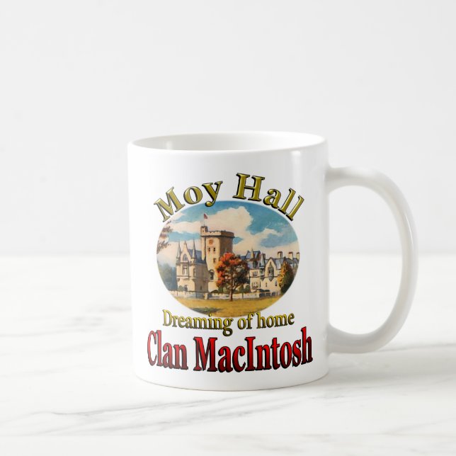 Caneca De Café Clan MacIntosh Sonhando com Home Moy Hall (Direita)