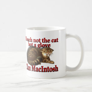 Caneca De Café Clan MacIntosh Touch Não o Cat Bot a Glove