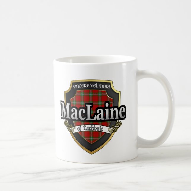 Caneca De Café Clan MacLaine de Lochbuie Scottish Dynasty Tartan (Direita)