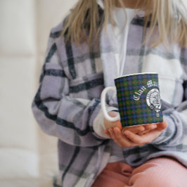 Caneca De Café Clan MacLaren Crest Crachá e Tartan personalizável