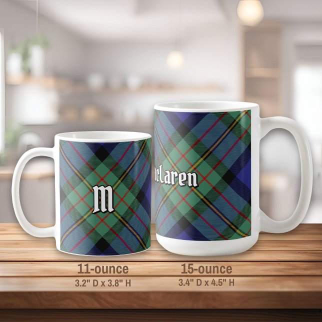 Caneca De Café Clan MacLaren Tartan (Criador carregado)