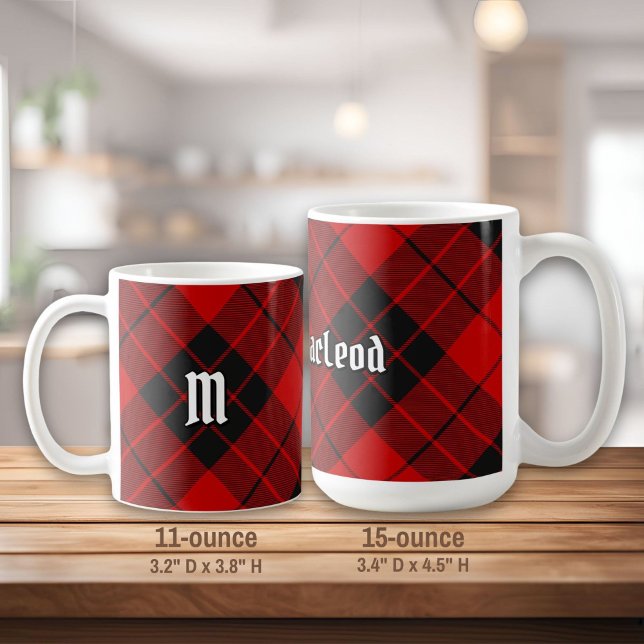 Caneca De Café Clan Macleod de Raasay Tartan (Criador carregado)