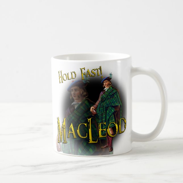 Caneca De Café Clan MacLeod Segure Rápido! Old Scottish Mug (Direita)