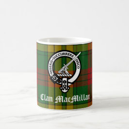 Caneca De Café Clan MacMillan Crest Crachá e Tartan