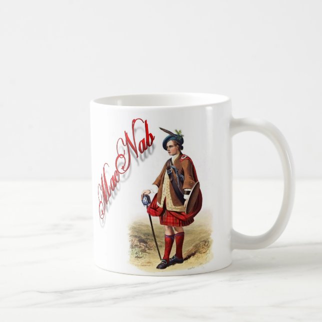 Caneca De Café Clan MacNab Copa Sonho Escocês (Direita)