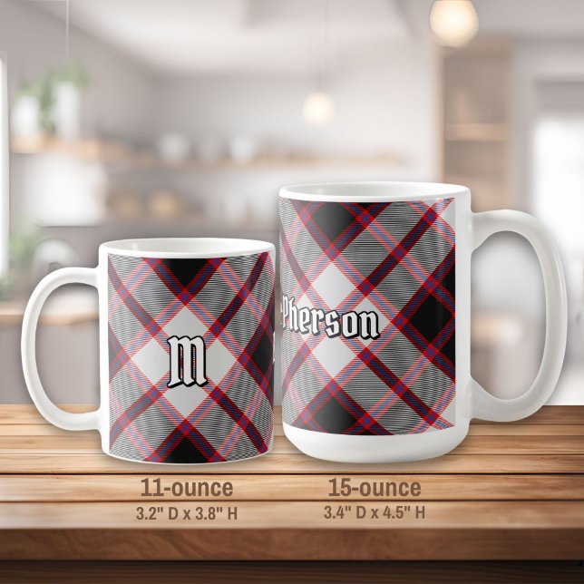 Caneca De Café Clan MacPherson caçando Tartan Coffee Mug (Criador carregado)