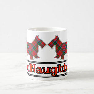 Caneca De Café Clan McNaughton Tartan Scottie Dogs