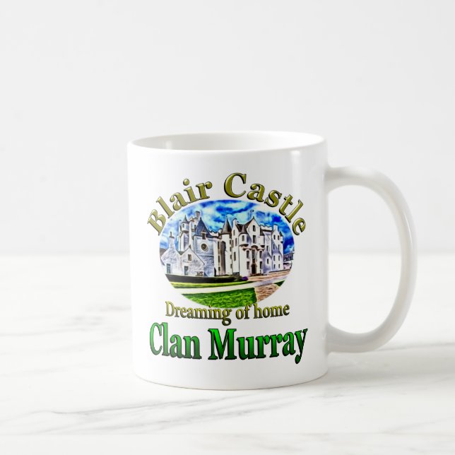 Caneca De Café Clan Murray Dreaming do Castelo de Home Blair (Direita)