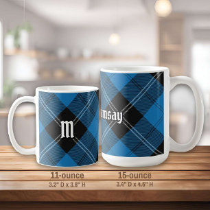 Caneca De Café Clan Ramsay Blue Hunting Tartan