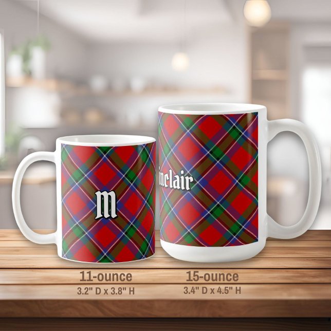 Caneca De Café Clan Sinclair Tartan (Criador carregado)