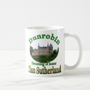 Caneca De Café Clan Sutherland Dreaming do Home Dunrobin Castle