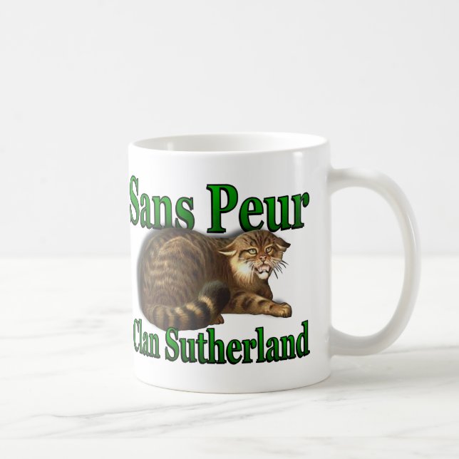 Caneca De Café Clan Sutherland Sans Peur Scottish Celebration Cup (Direita)