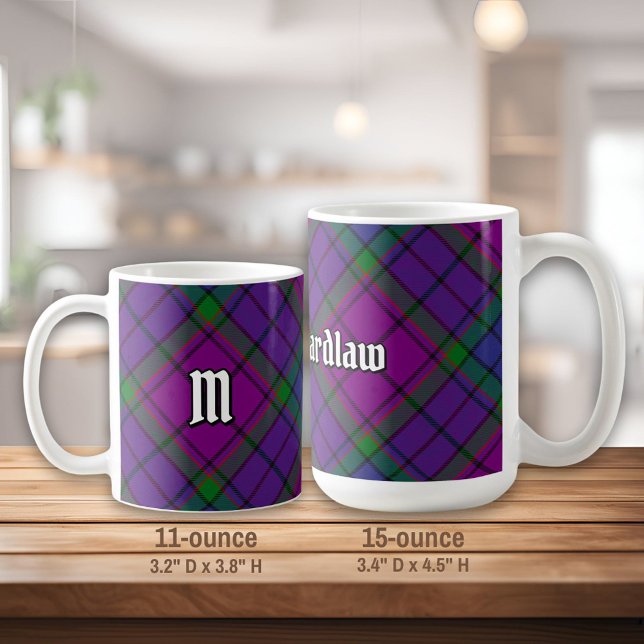 Caneca De Café Clan Wardlaw Tartan (Criador carregado)