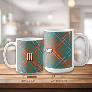 Caneca De Café Clan Wilson Antigo Tartan