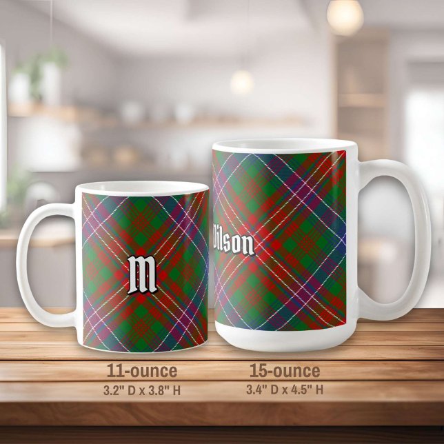Caneca De Café Clan Wilson Modern Tartan (Criador carregado)