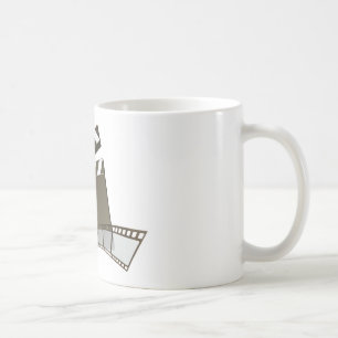 Caneca De Café Clapperboard do filme e carretel de filme do filme