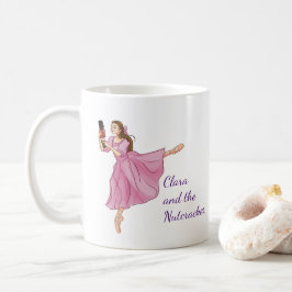 Caneca De Café Clara and the Nutcracker Illustration with Name