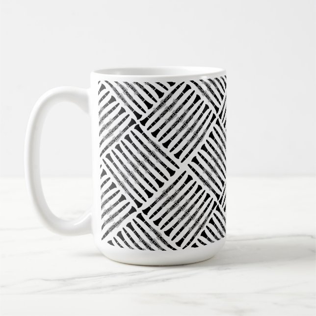 Caneca De Café Clarinet Crosshatch (Esquerda)