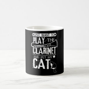 Caneca De Café Clarinet E Cat