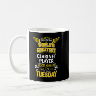 Caneca De Café Clarinet Player Idea Engraçado Mundos Maiores - Cl
