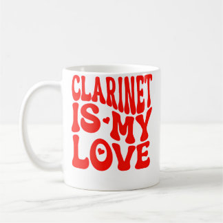 Caneca De Café Clarineta É Meu Amor Orquestra Músico Clarineta