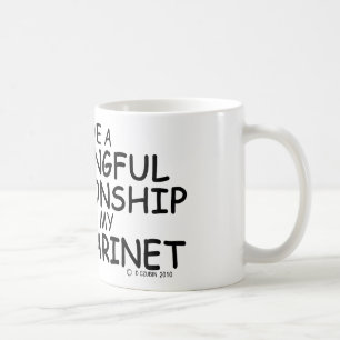 Caneca De Café Clarinete baixo da relação significativa