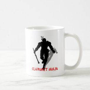 Caneca De Café Clarinete Ninja