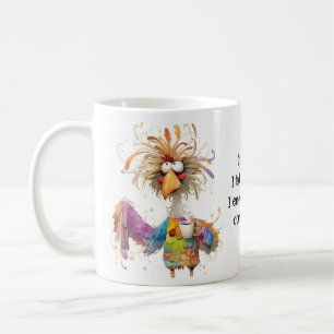 Caneca De Café Claro que Falo Comigo Mesmo Galo Humorístico
