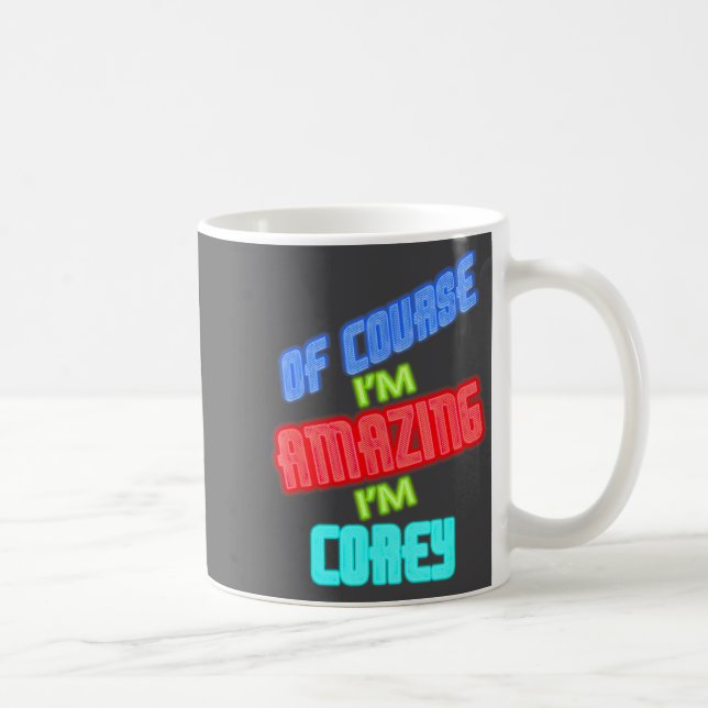 Caneca De Café Claro que sou incrível, sou Co Name (Direita)