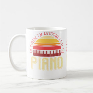 Caneca De Café Claro que sou Incrível Toço Piano