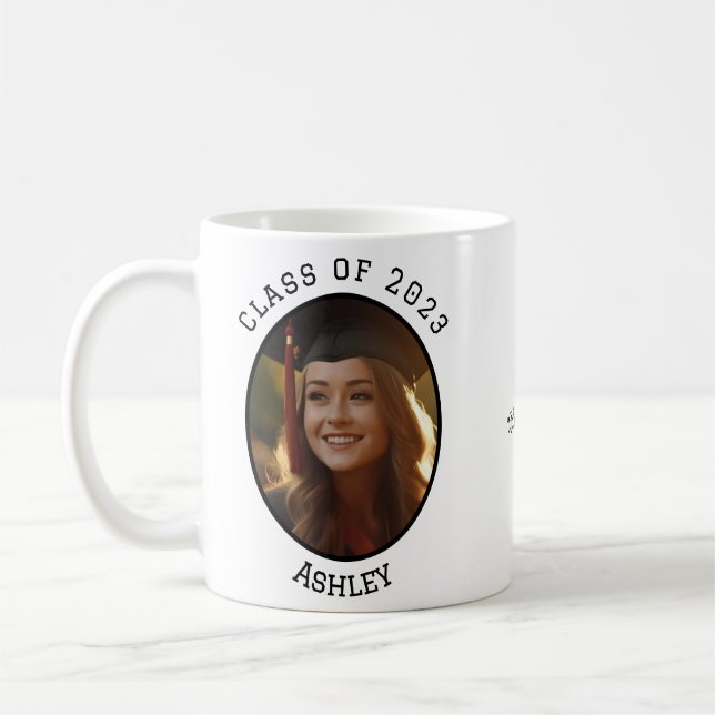 Caneca De Café Class of 2023 Graduation Gift Photo  (Esquerda)
